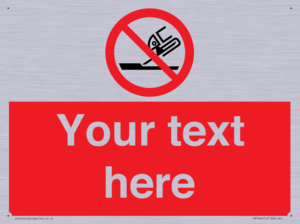 Custom prohibition Do not use for face grinding